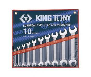 Bộ cờ lê 2 đầu mở 10 chiếc 6x7-25x28mm Kingtony 1110MR