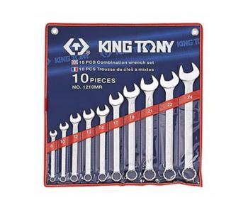 Bộ cờ lê đầu tròng, đầu mở 10 chiếc 8-24mm Kingtony 1210MR